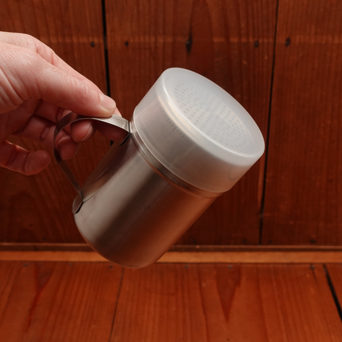 Stainless Steel Shaker Jar with Handle and Lid