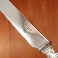 Christofle A Paris Triannon Pattern Dinner Knife Carbon Steel & Silverplate France ~1900-1920s