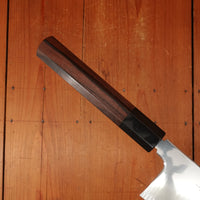 Sakai Konosuke BY 225mm Gyuto Aogami 1 Tanaka Hamono / Konosuke Oct Ebony Horn Leather Sheath