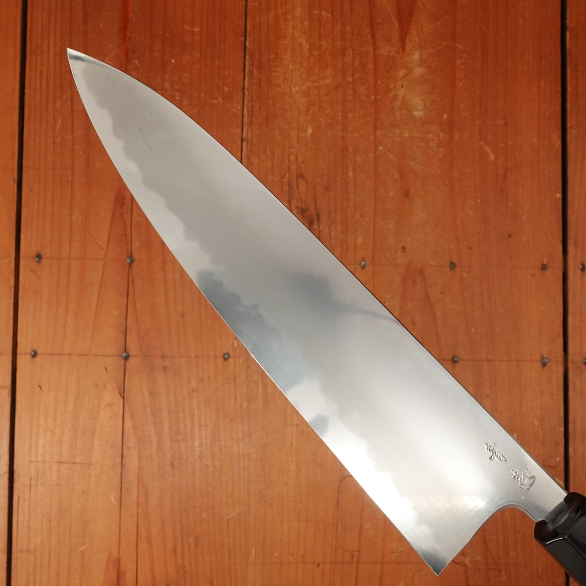 Sakai Konosuke BY 225mm Gyuto Aogami 1 Tanaka Hamono / Konosuke Oct Ebony Horn Leather Sheath