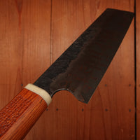 Rolin Knives Gomai 185mm Nakiri Apex Ultra Cocobolo Micarta Cedar Saya