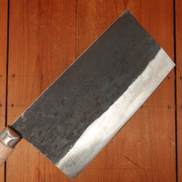 Sentan 190mm Chinese Cleaver Stainless Clad Shirogami 2 Kurouchi