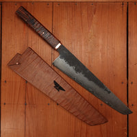 Rolin Knives 250mm Sakimaru Chef Gomai 125cr1 Desert Ironwood Copper Cedar with Saya