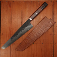 Rolin Knives 250mm Sakimaru Chef Gomai 125cr1 Desert Ironwood Copper Cedar with Saya