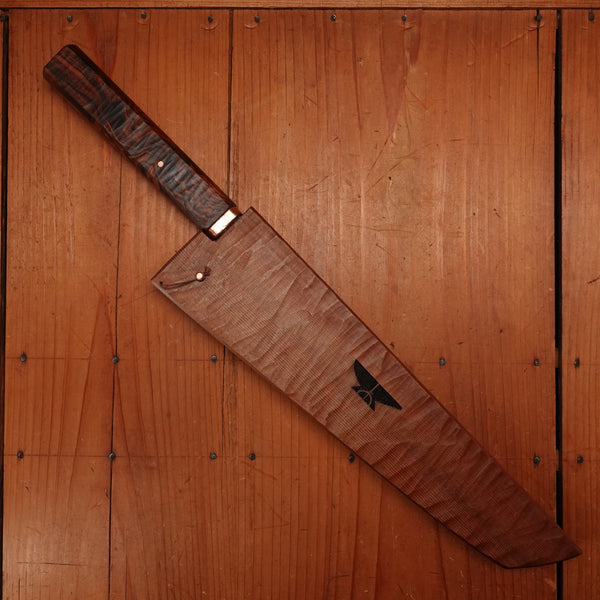 Rolin Knives 250mm Sakimaru Chef Gomai 125cr1 Desert Ironwood Copper Cedar with Saya