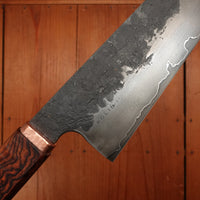 Rolin Knives 250mm Sakimaru Chef Gomai 125cr1 Desert Ironwood Copper Cedar with Saya