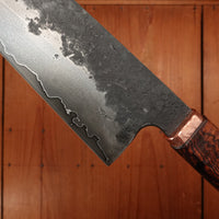 Rolin Knives 250mm Sakimaru Chef Gomai 125cr1 Desert Ironwood Copper Cedar with Saya