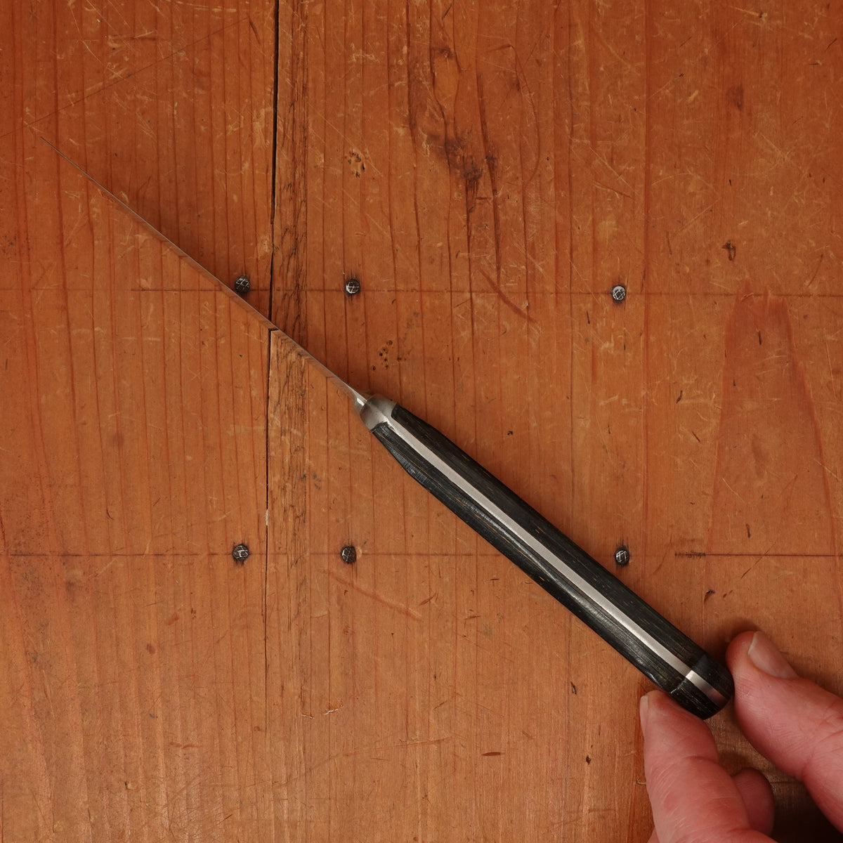 New Old Stock Emil Schmidt 3.5" Paring Knife Stainless / Pakka Solingen 1970s early 80s