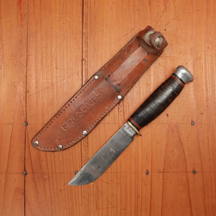 Marble's Girl Scouts Knife 4" Sport Pattern Fixed Blade Gladstone, Michigan, USA 1930-35