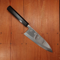 Hatsukokoro Nakagawa 180mm Deba Ginsanko Kyomen Ebony Black Buffalo Horn