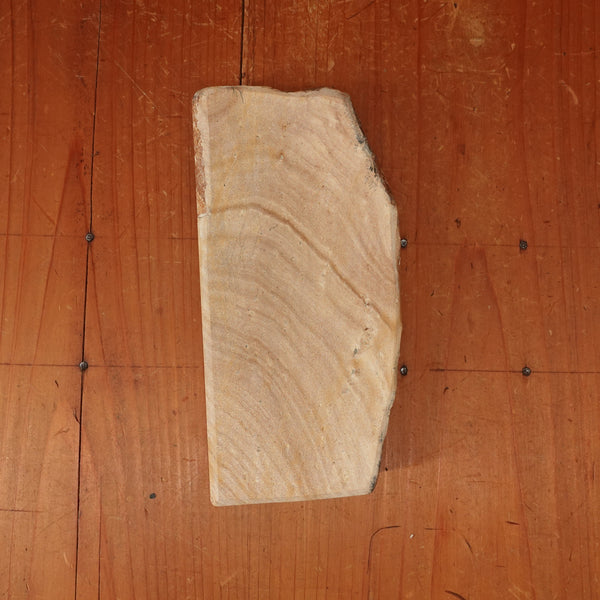 #BCM08 Miwotsukushi Hime Iyo Meito 'Mokume' Smooth Bright Creamy Nat Stone Tennen Toishi Ehime 834 Grams