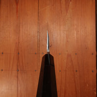 Hatsukokoro Nakagawa 180mm Deba Ginsanko Kyomen Ebony Black Buffalo Horn - LEFTY