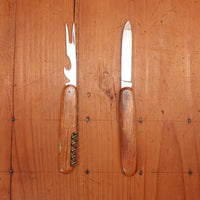 Hubertus 10cm Hobo Knife Stainless Wood 1970s-80s?