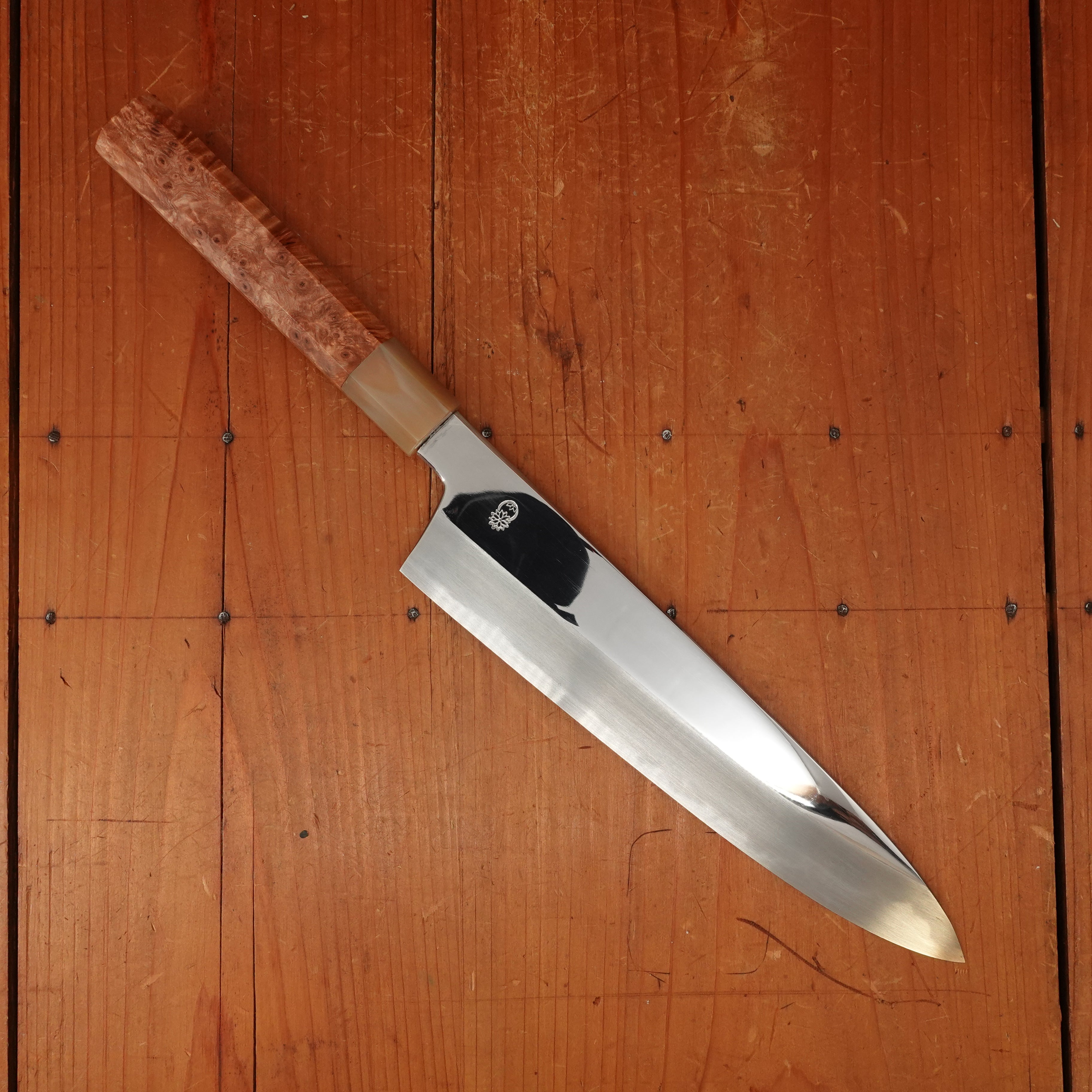 Sakai Kikumori New Old Stock Choyo 240mm Gyuto Aogami 1 Quince
