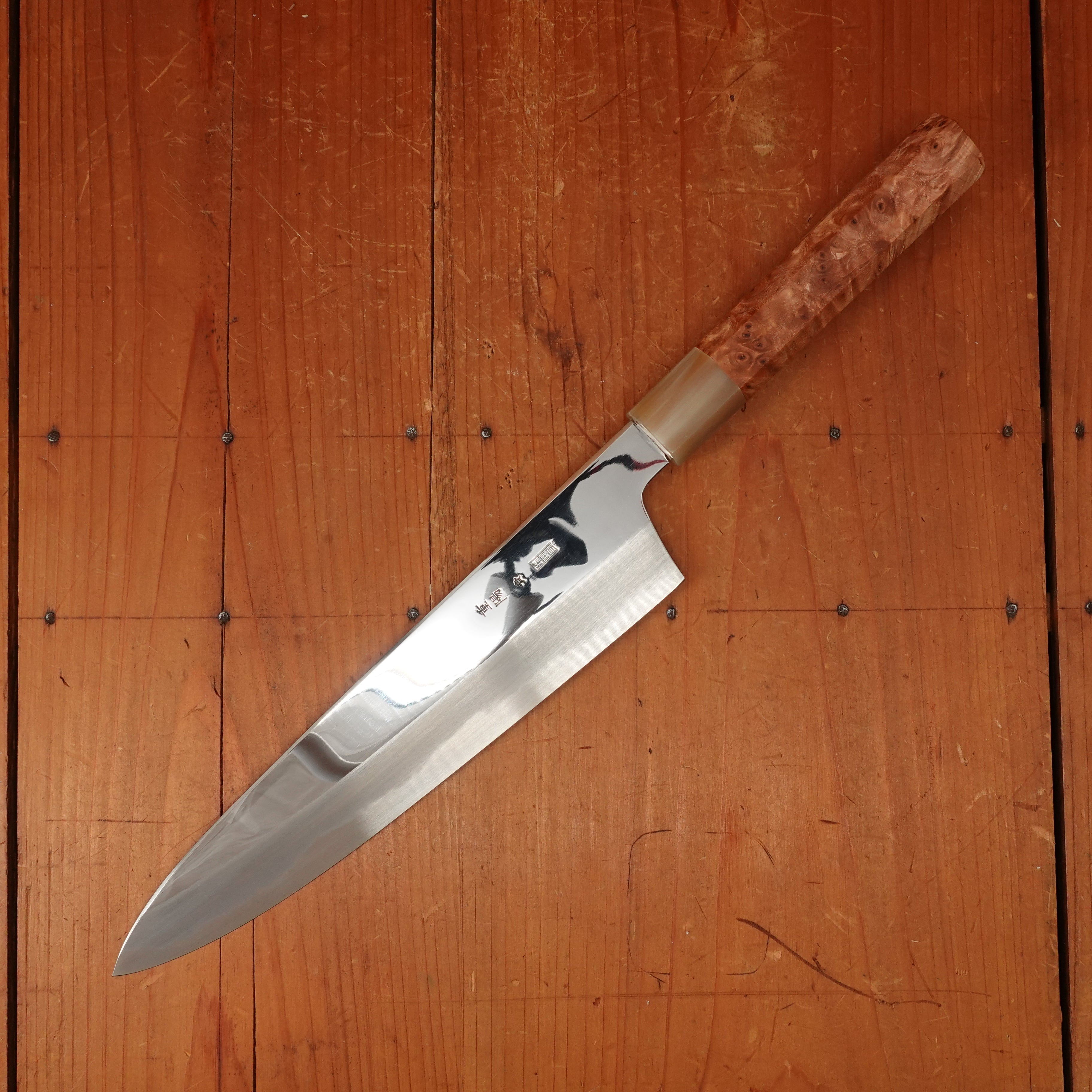 Sakai Kikumori New Old Stock Choyo 240mm Gyuto Aogami 1 Quince