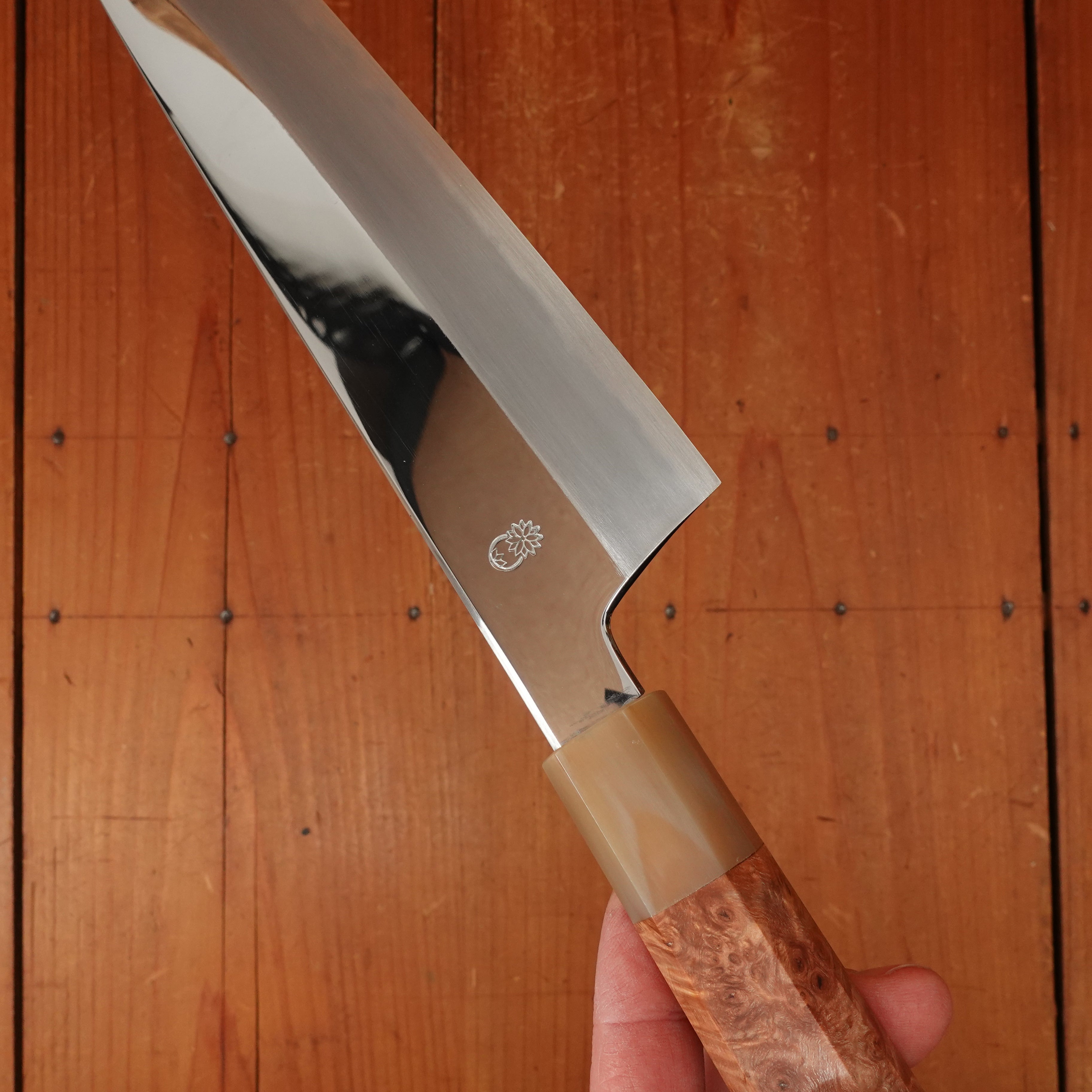 Sakai Kikumori New Old Stock Choyo 240mm Gyuto Aogami 1 Quince