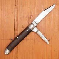 Wedgeway Cutlery 3 1/2" Serpentine Jack Carbon Ebony 1887-1933