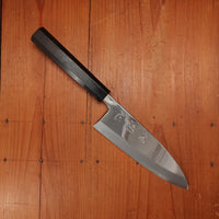 Hatsukokoro Nakagawa 165mm Deba Ginsanko Kyomen Ebony Black Buffalo Horn