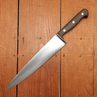 Unmarked 10" Chef Knife Forged Carbon Steel Transitional 1960s Solingen