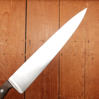 Unmarked 10" Chef Knife Forged Carbon Steel Transitional 1960s Solingen