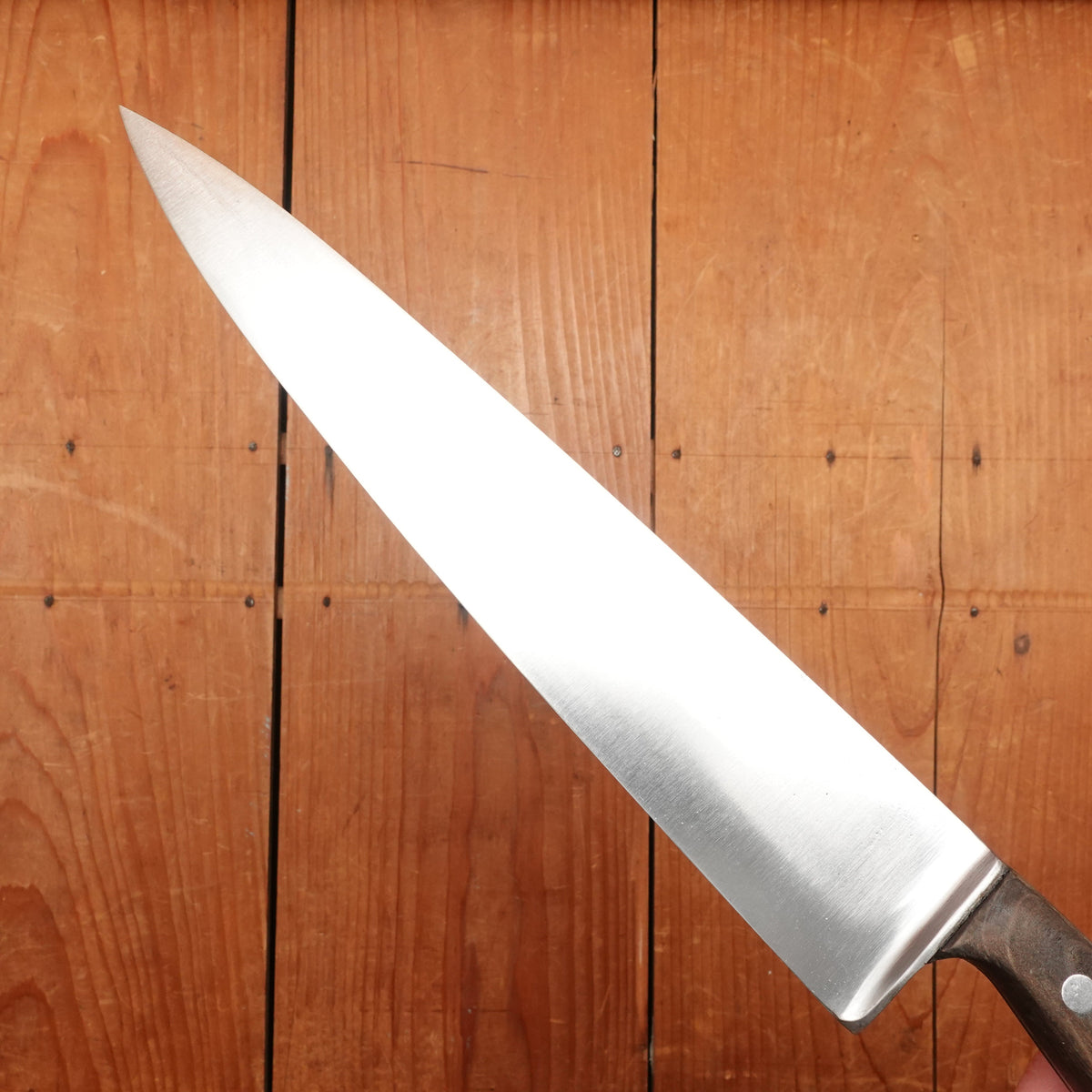 Unmarked 10" Chef Knife Forged Carbon Steel Transitional 1960s Solingen