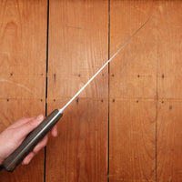 Unmarked 10" Chef Knife Forged Carbon Steel Transitional 1960s Solingen