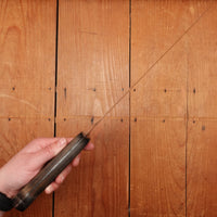 Unmarked 10" Chef Knife Forged Carbon Steel Transitional 1960s Solingen