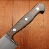 Unmarked 10" Chef Knife Forged Carbon Steel Transitional 1960s Solingen