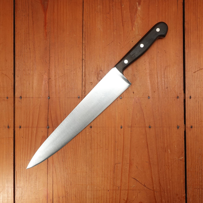 Unmarked 10.5" Chef Knife Carbon Steel Solingen 1960s