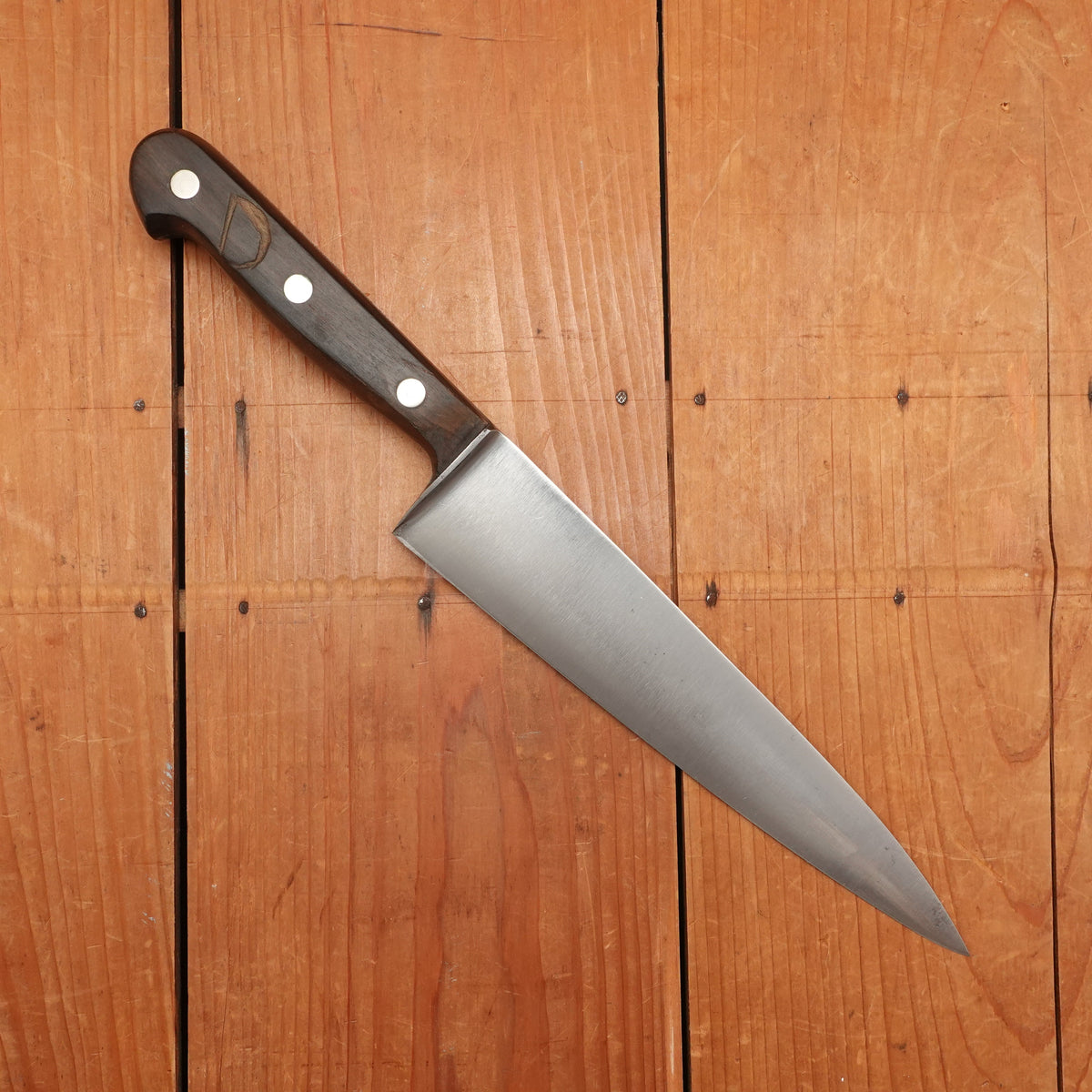 N Schreiber & Sons 8" Chef Knife Hand Forged Carbon Steel Solingen 1950s