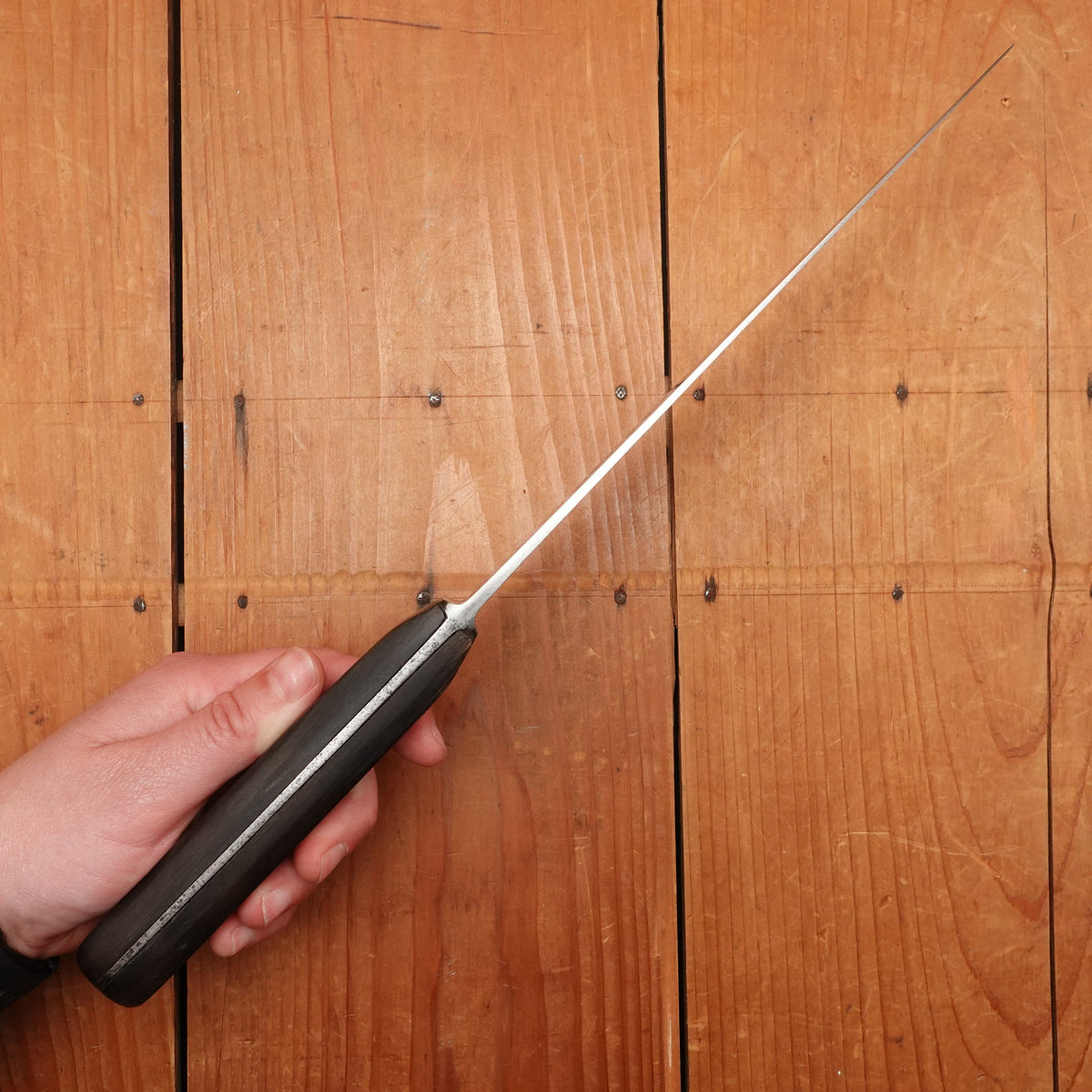 N Schreiber & Sons 8" Chef Knife Hand Forged Carbon Steel Solingen 1950s