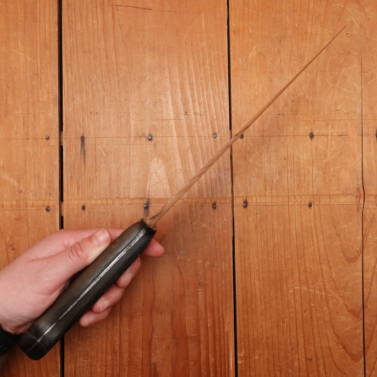 N Schreiber & Sons 8" Chef Knife Hand Forged Carbon Steel Solingen 1950s