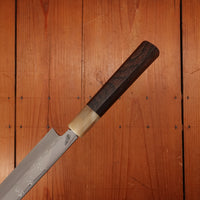 Hatsukokoro Nakagawa 300mm Yanagi Shirogami 3 Abura Honyaki Kyomen Ebony Blonde Buffalo Horn