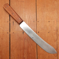 J Russell GRW 10" Bullnose Scimitar Hand Forged Carbon Steel ~early 20th C