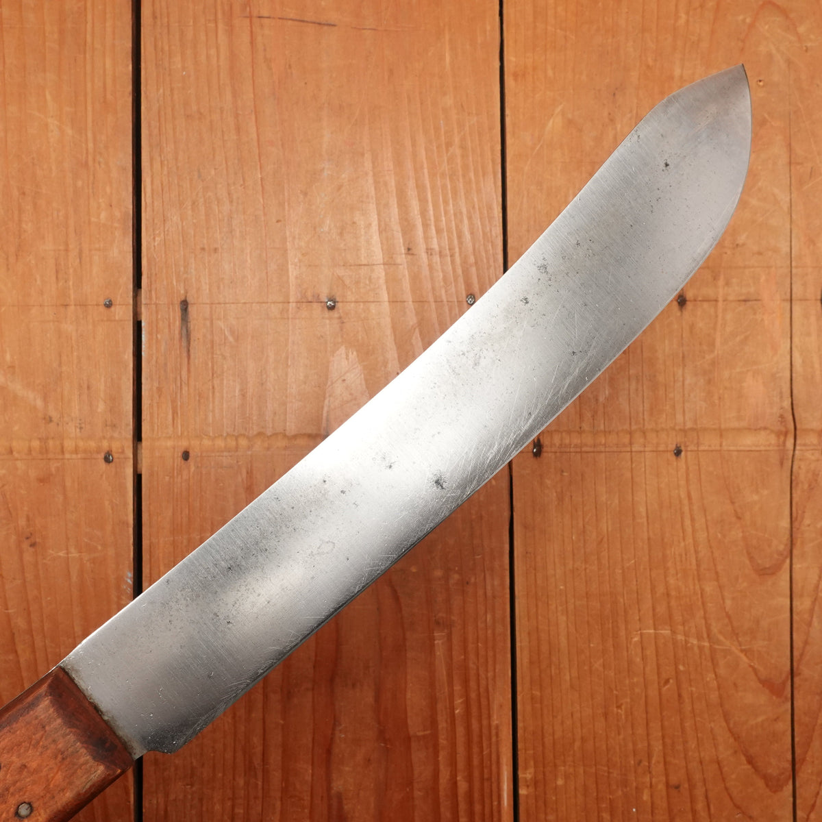 J Russell GRW 10" Bullnose Scimitar Hand Forged Carbon Steel ~early 20th C