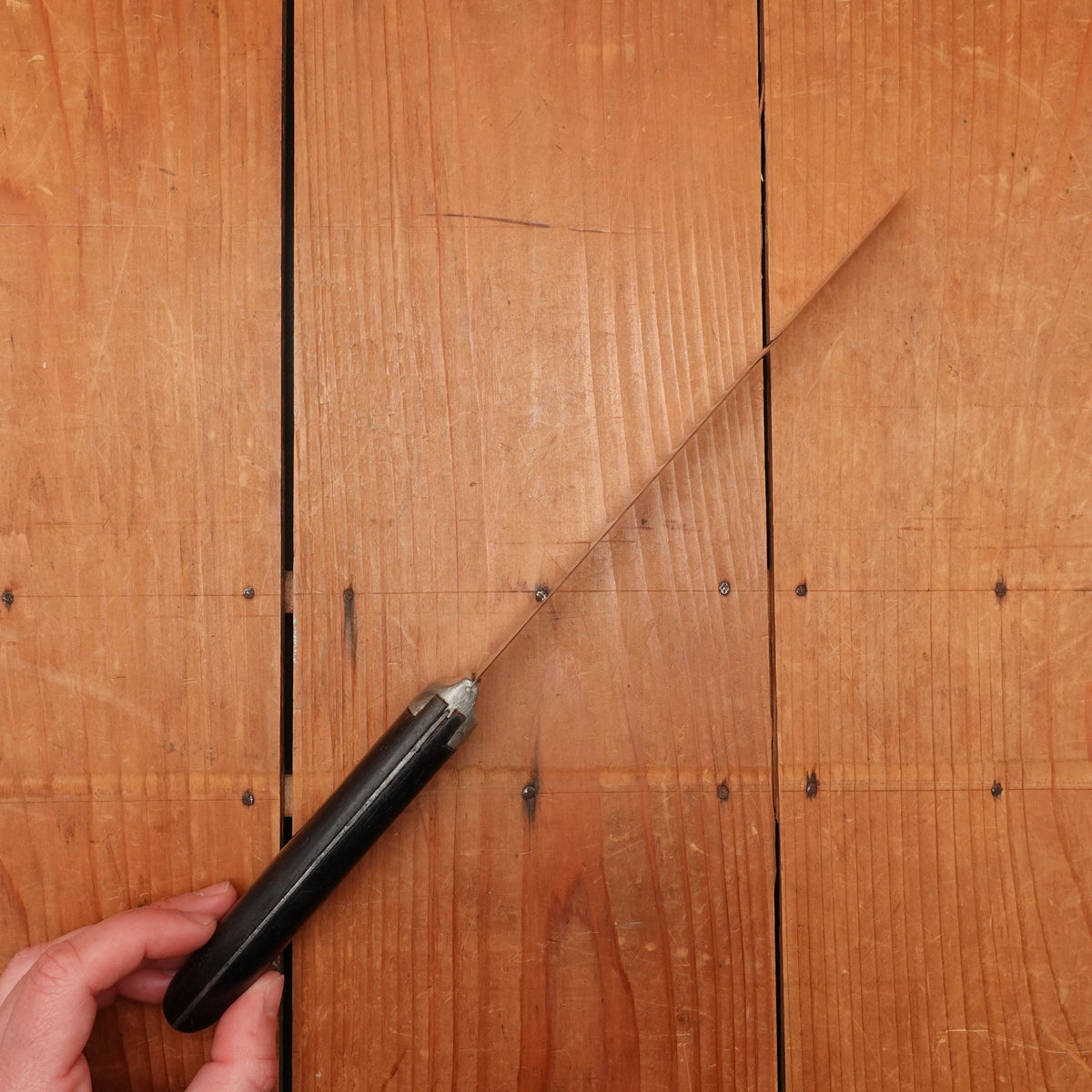 Northampton 8" Bullnose Butcher Carbon Steel Pewter & Ebony W Star 1870s-1920?