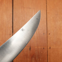 Unmarked 7" Curved Boning / Scimitar Carbon Steel Rosewood USA 1920s - 50s