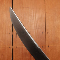 Unmarked 7" Curved Boning / Scimitar Carbon Steel Rosewood USA 1920s - 50s