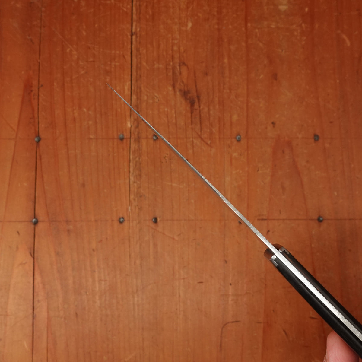 BC Historically Inaccurate J Russell 4" Paring Knife Carbon Steel Applied Milled Bolster Ebony Handle USA