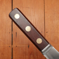 Unmarked 7" Curved Boning / Scimitar Carbon Steel Rosewood USA 1920s - 50s