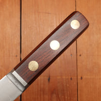 Unmarked 7" Curved Boning / Scimitar Carbon Steel Rosewood USA 1920s - 50s