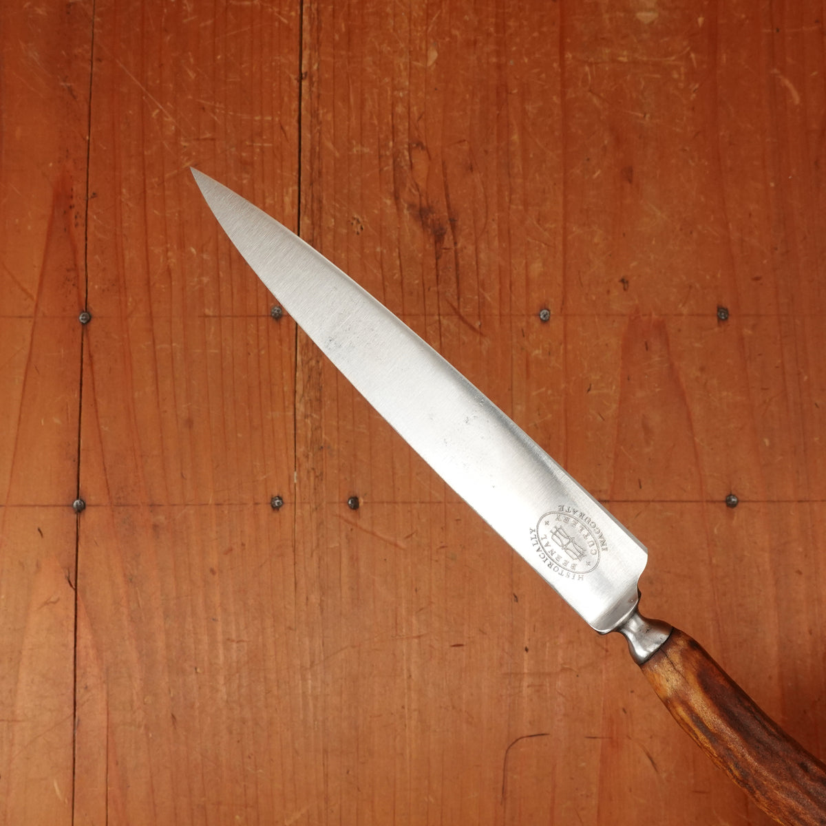 BC Historically Inaccurate J Russell 5.25" Paring Knife forged Carbon Steel Stag Handle USA