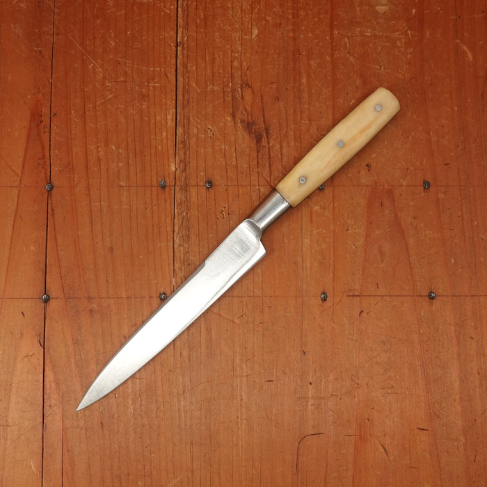 BC Historically Inaccurate J Russell 5" Paring Knife Carbon Steel Integral Bolster Bone Handle USA