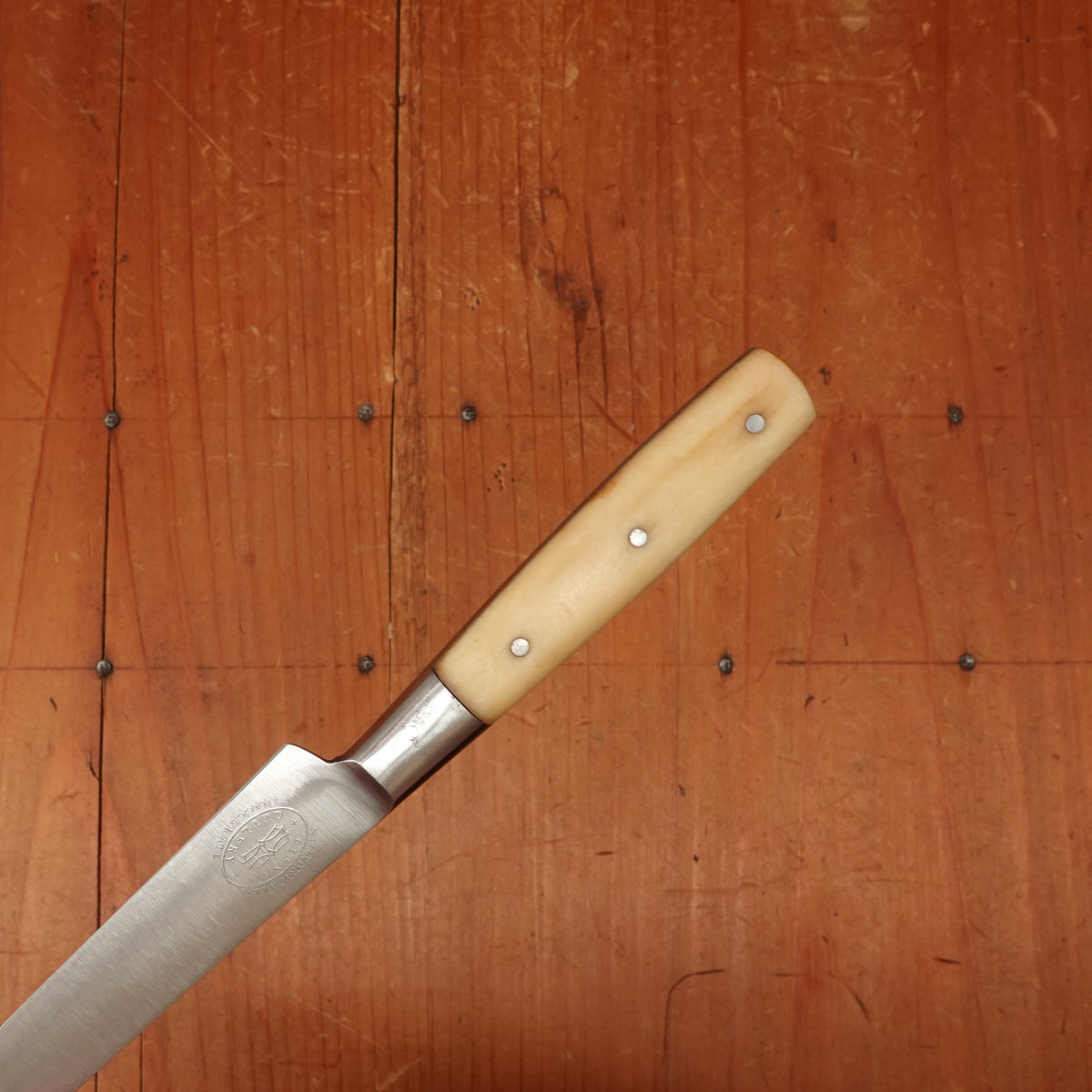 BC Historically Inaccurate J Russell 5" Paring Knife Carbon Steel Integral Bolster Bone Handle USA