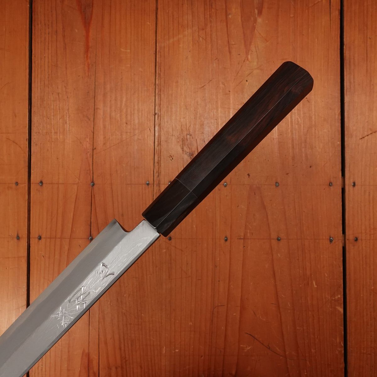 Hatsukokoro Nakagawa 300mm Yanagi Aogami 1 Damascus Ebony Buffalo Horn