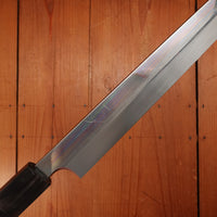 Hitohira Togashi 330mm Yanagi Shirogami 1 Mizu Honyaki Taihei Ebony with Saya