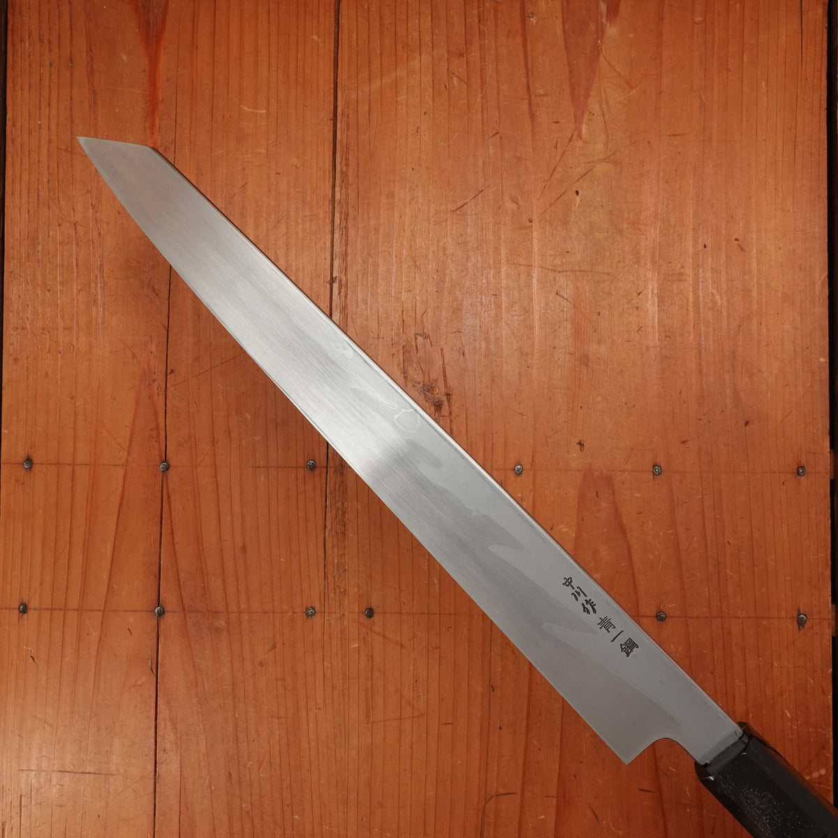 Hatsukokuro Nakagawa 270mm Kiritsuke Yanagi Aogami 1 Damascus Black Buffalo Horn