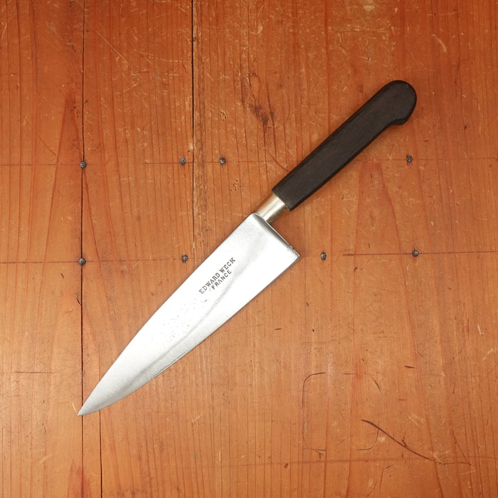 Edward Weck Nogent / Cuisine Massif 6.5" Chef Knife Carbon Steel Rosewood France 1920s-30s