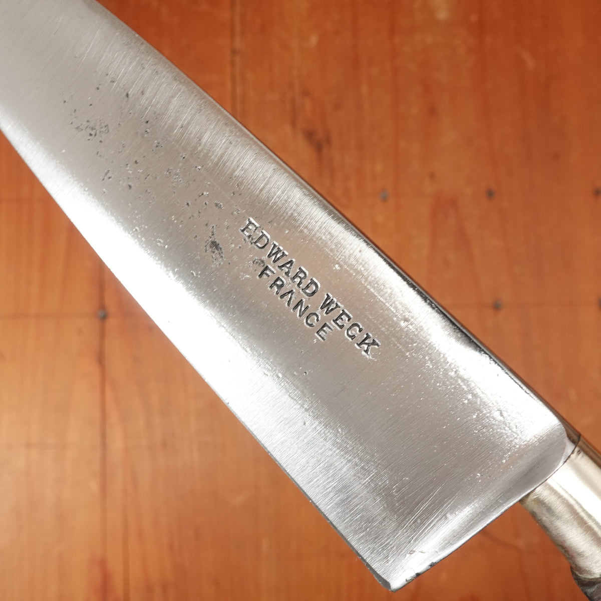 Edward Weck Nogent / Cuisine Massif 6.5" Chef Knife Carbon Steel Rosewood France 1920s-30s