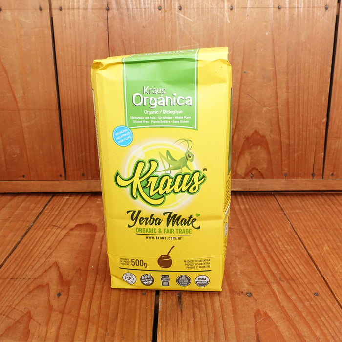 Kraus Organic Unsmoked Yerba Mate Leaf & Stem - 500g